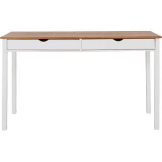 Tavolo da lavoro bianco e marrone, lunghezza 140 cm Gava - Støraa