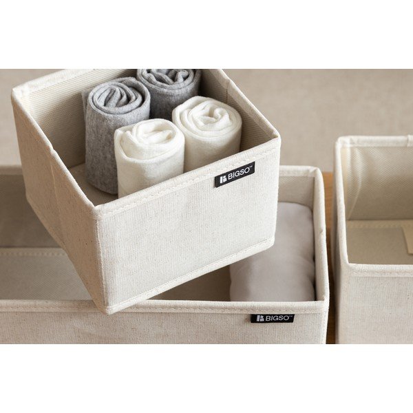 Set di organizer per cassetti in tessuto 3 pz Soft Storage – Bigso-image-1
