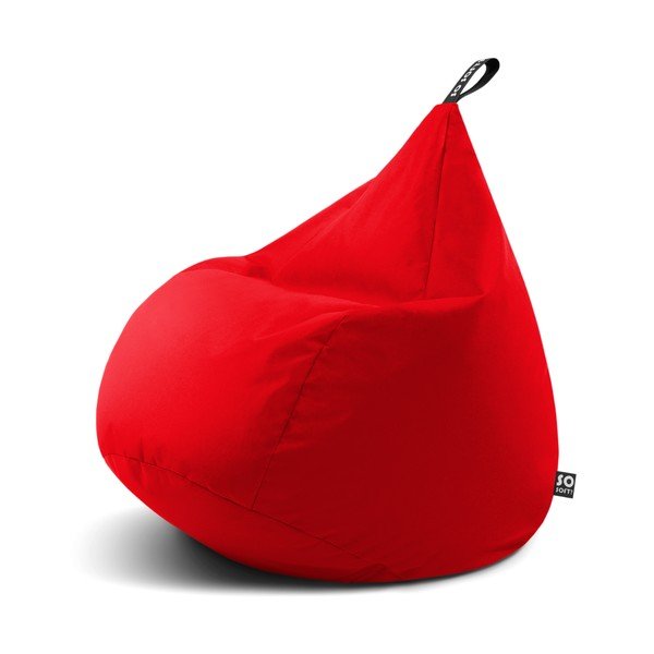 Puof a sacco rosso Drop XL – So Soft?