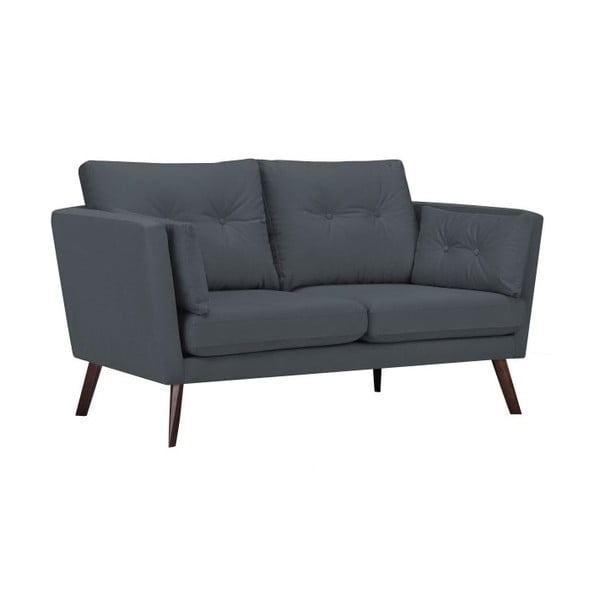 Divano a 2 posti grigio scuro Elena - Mazzini Sofas