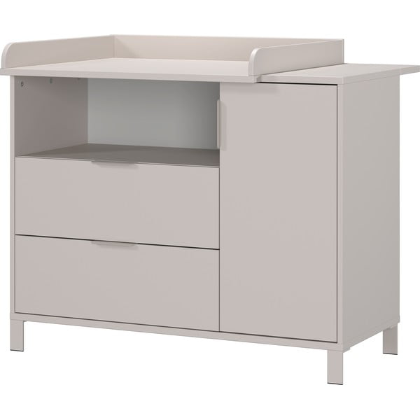 Cassettiera per bambini color crema con fasciatoio 115x102x77 cm Alkmaar – Germania-image-3