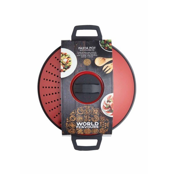 Hrnec s pokličkou na slévání těstovin Kitchen Craft World Of Flavours, 4 l-image-1
