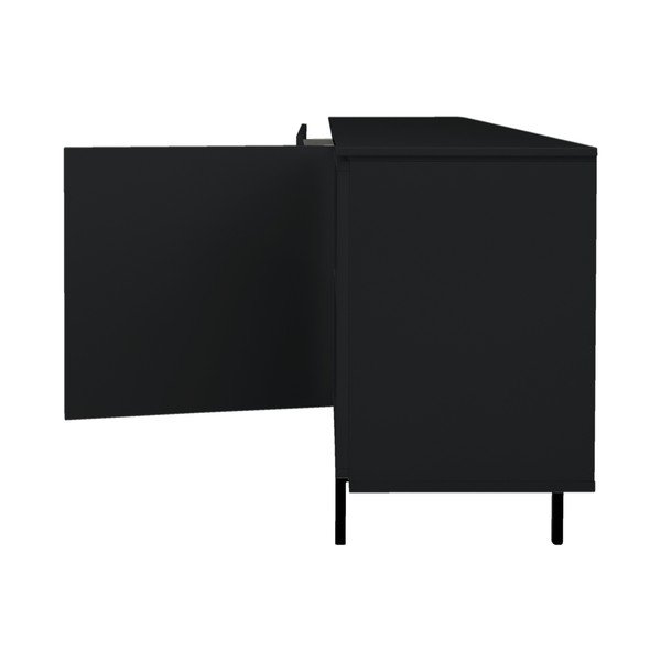 Cassettiera bassa nera 210x76 cm Plain - Tenzo-image-4