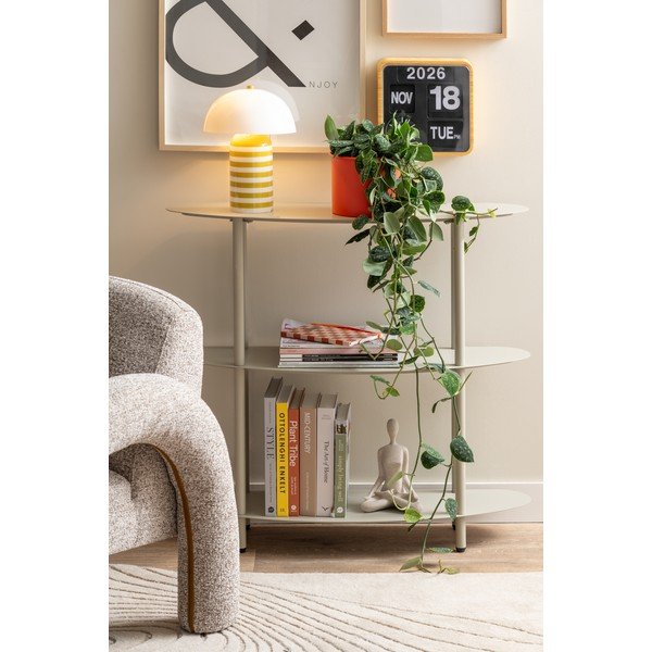 Scaffale grigio in metallo 90x82x28 cm Riqueza – Leitmotiv-image-3