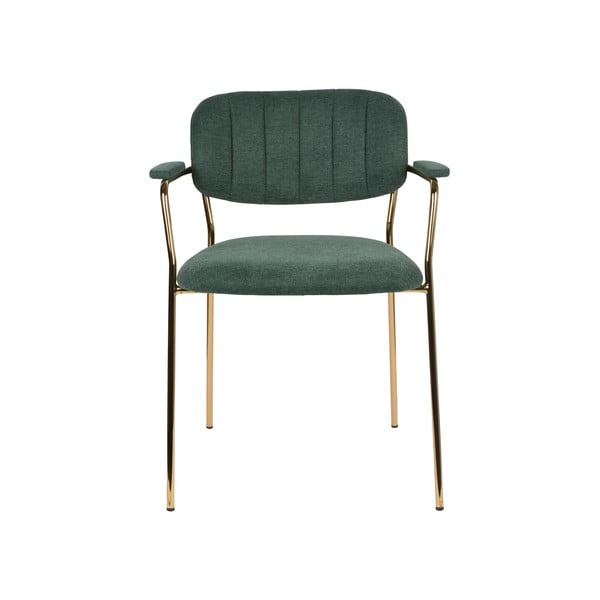 Sedie da pranzo verde scuro in un set di 2 Jolien - White Label-image-2