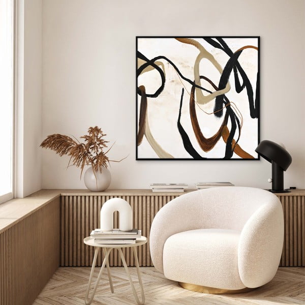 Quadro dipinto a mano 100x100 cm Once Again - Malerifabrikken-image-1