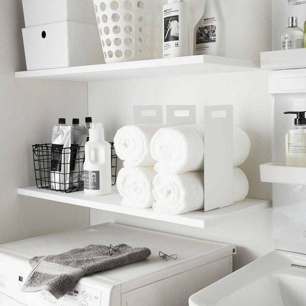 Set di stand portasciugamani bianchi in metallo 2 pz Tower – YAMAZAKI-image-1