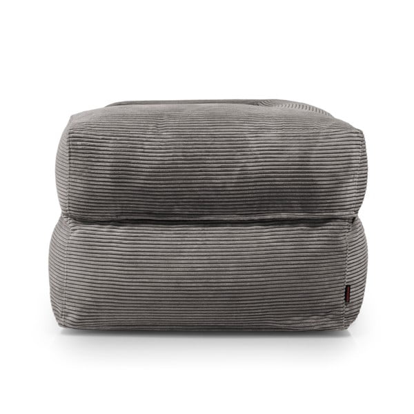 Puof a sacco color mattone con rivestimento in velluto a coste MooG – SLOWDOWN-image-3