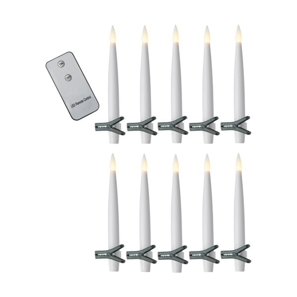 Set di 10 candele LED con pioli, altezza 15 cm Paulina - Star Trading-image-1