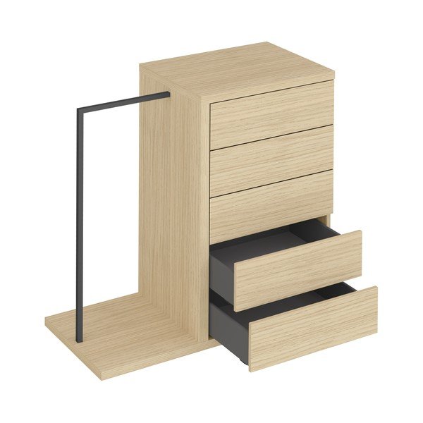 Armadio basso in rovere 105x113 cm Hugo - TemaHome-image-3