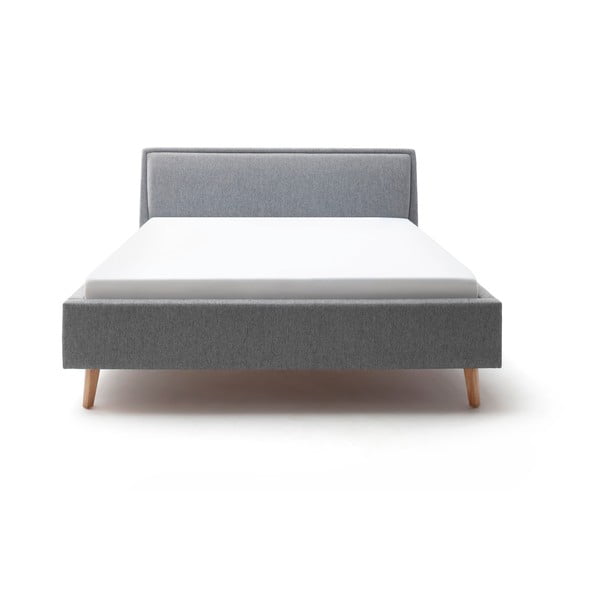 Letto matrimoniale imbottito grigio rete non inclusa 180x200 cm Frieda – Meise Möbel-image-2