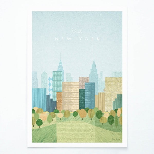 Poster II, A2 New York - Travelposter