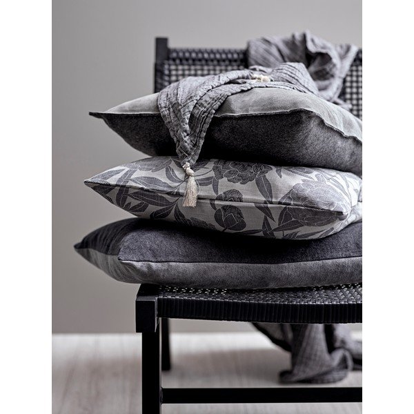 Cuscino in cotone grigio Rose, 45 x 45 cm - Södahl-image-1