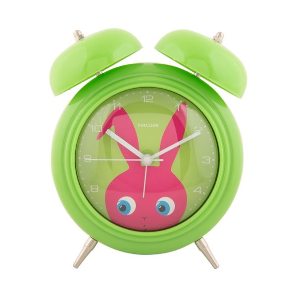 Sveglia per bambini ø 15 cm Peekaboo Bunny - Karlsson