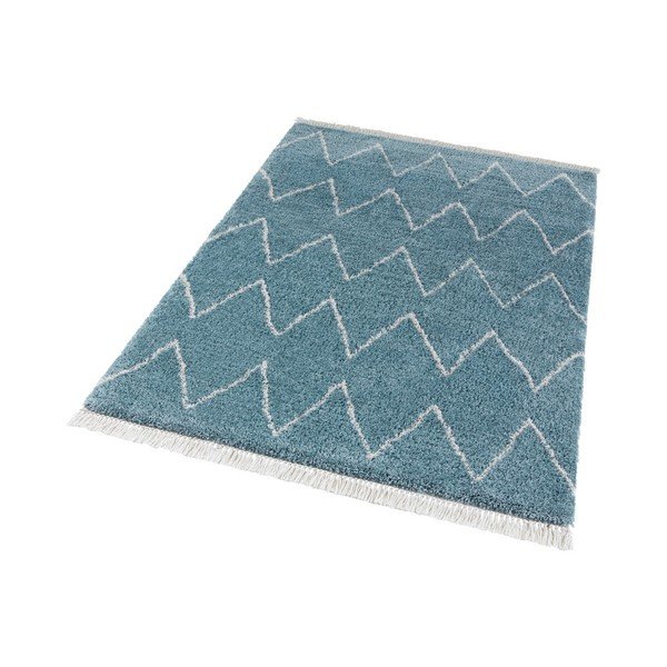 Tappeto blu Rotonno, 80 x 150 cm - Mint Rugs-image-2