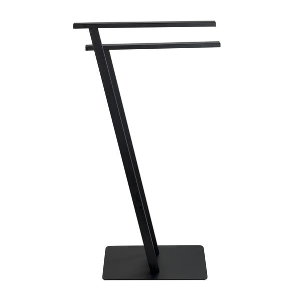 Portasciugamani in acciaio nero opaco Lirio - Wenko-image-3