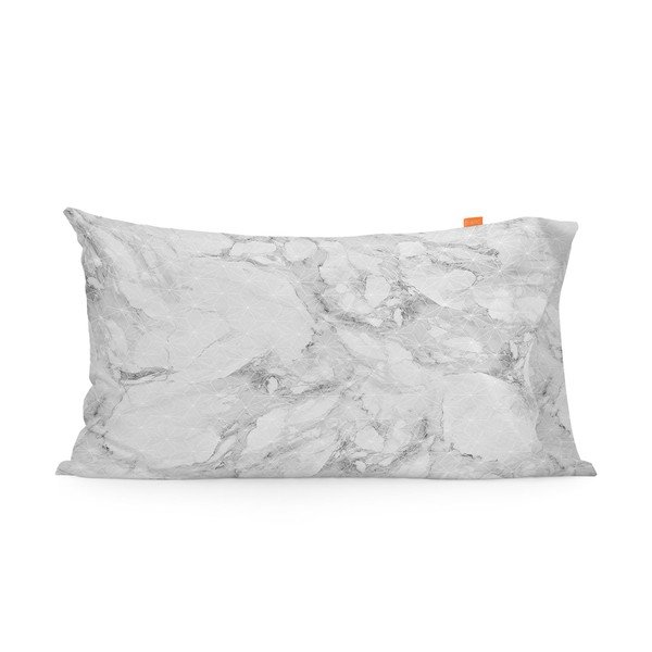Set di 2 federe in cotone Essence Marble, 50 x 75 cm - Blanc