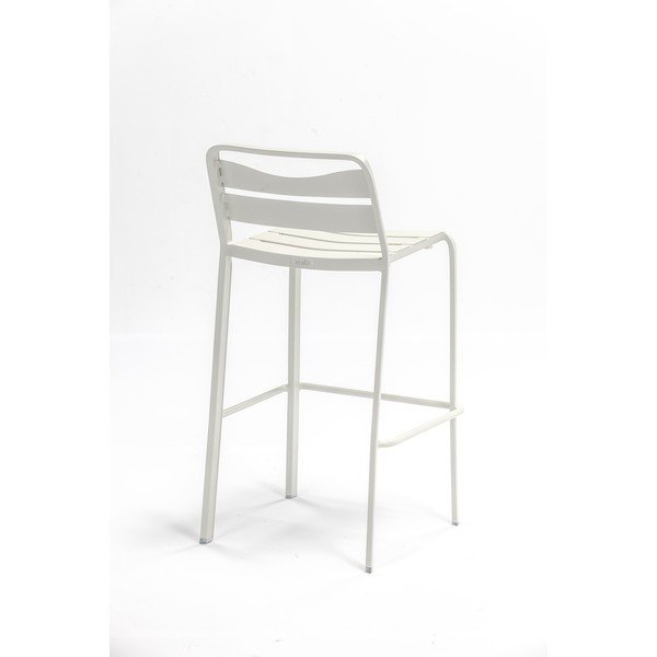 Set di 2 sgabelli da giardino in metallo bianco Spring - Ezeis-image-1