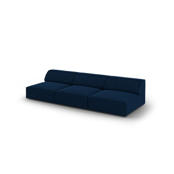Divano in velluto blu scuro 240 cm Jodie - Micadoni Home-image-4
