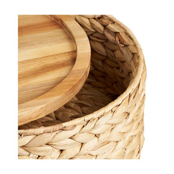 Set di cesti in giacinto d'acqua 3 pz ø 30x15 cm Botofte – House Nordic-image-3