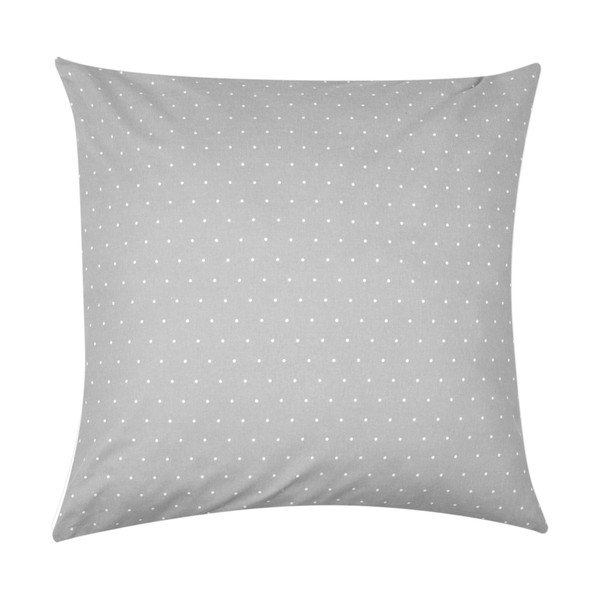 Biancheria da letto in flanella bianca e grigia per letto singolo Fovere , 155 x 220 cm Betty - Westwing Collection-image-1