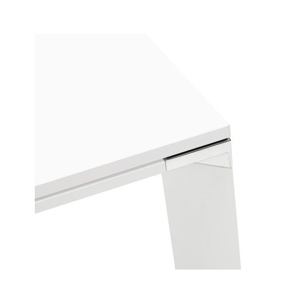 Scrivania bianca con piano in legno Warner - Kokoon-image-2