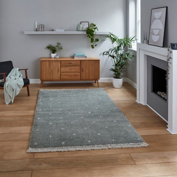 Tappeto verde menta Dots, 120 x 170 cm Boho - Think Rugs-image-1