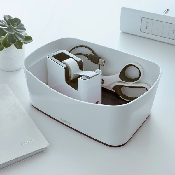 Scatola da tavolo bianca e nera, lunghezza 24,5 cm MyBox - Leitz-image-1
