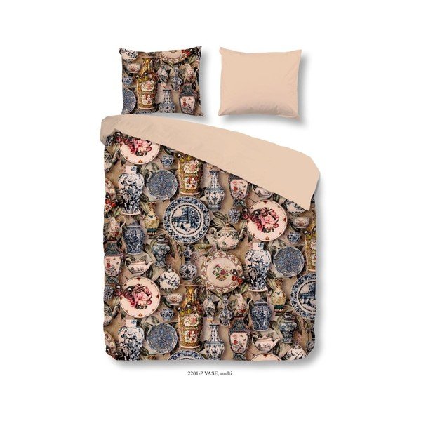 Biancheria da letto matrimoniale in cotone Vaso, 200 x 200 cm - Good Morning