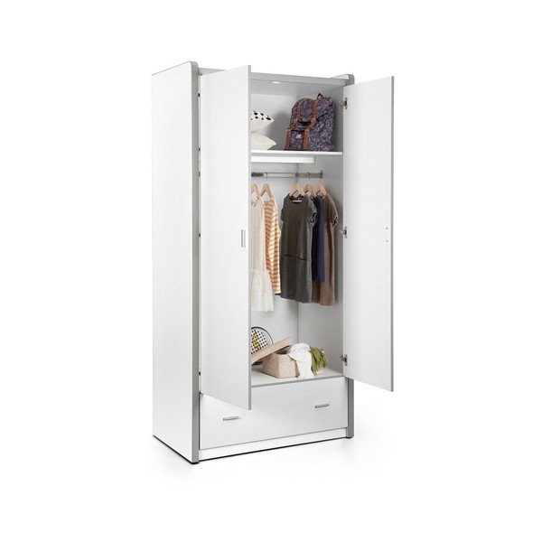 Armadio bianco , 202 x 96,5 cm Bonny - Vipack-image-1