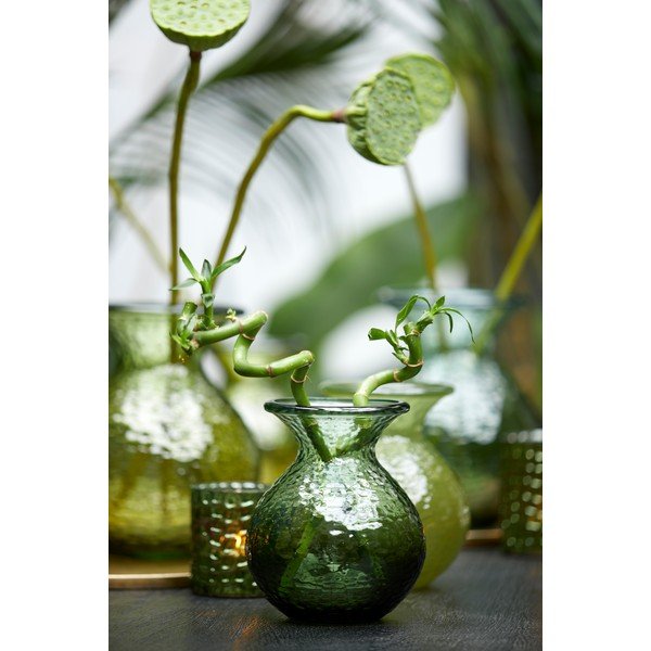 Vaso in vetro verde Ozark - Light & Living-image-1