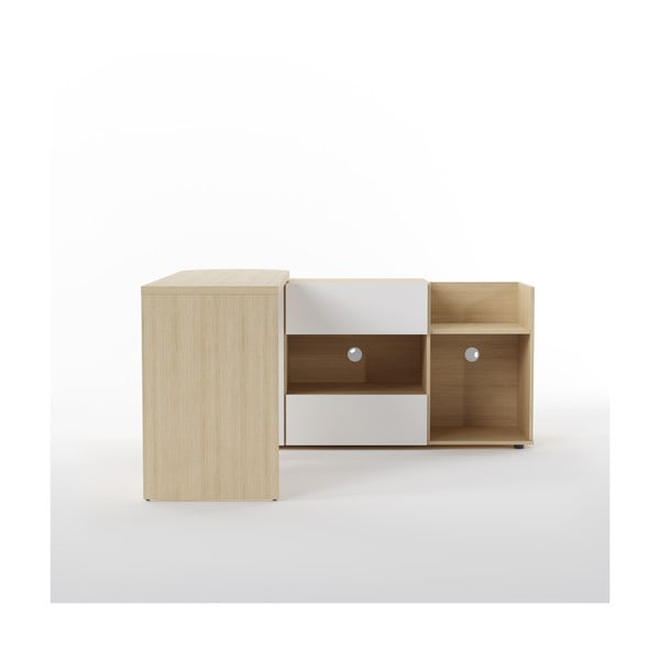 Tavolo da lavoro con piano in rovere 48x159 cm Tango - TemaHome-image-4