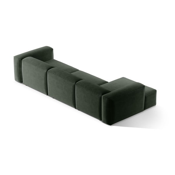 Divano angolare verde (con penisola a sinistra/con chaise lounge) Bergamo – Cosmopolitan Design-image-4
