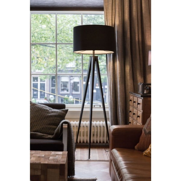 Lampada da terra a treppiede nera - Zuiver-image-1