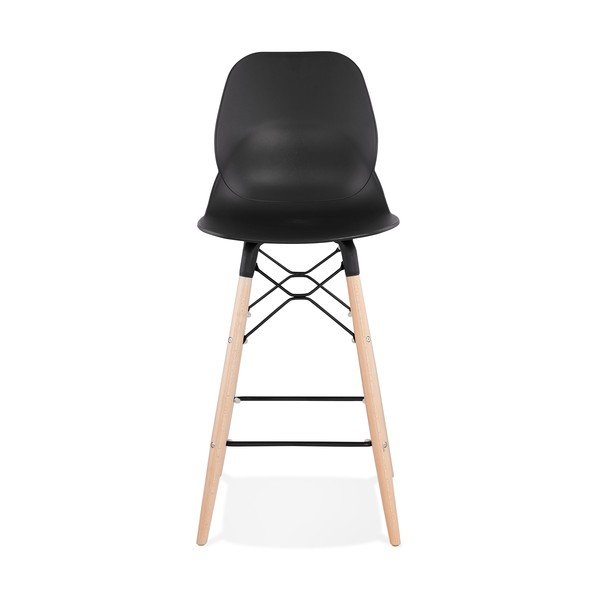 Mini sgabello da bar nero, altezza seduta 68 cm Marcel - Kokoon-image-1