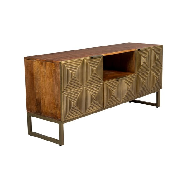 Tavolo TV in legno di mango color oro 40x60 cm Volan - Dutchbone-image-2