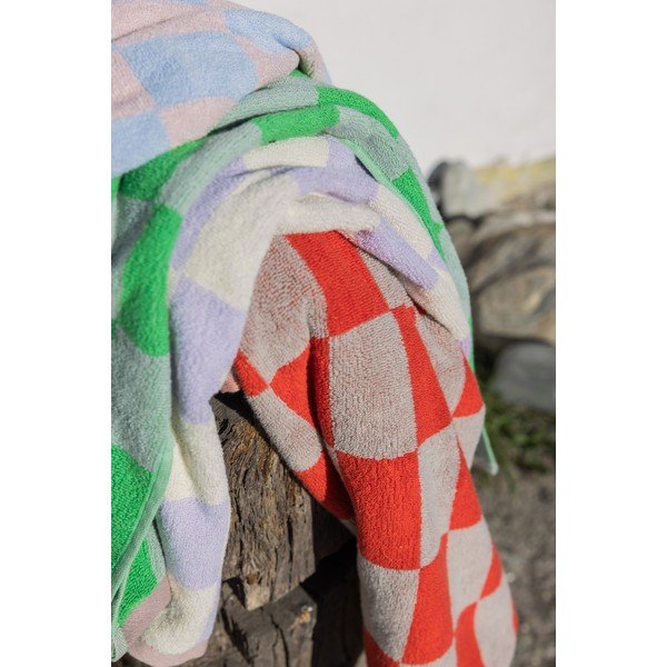 Set di asciugamani tipo terry arancioni/beige in cotone organico 2 pz 40x55 cm Retro – Mette Ditmer Denmark-image-2