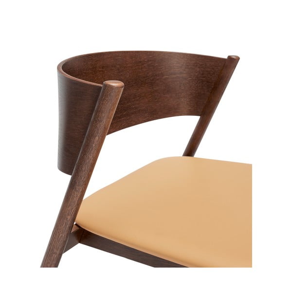 Poltrona marrone scuro Oblique - Hübsch-image-4