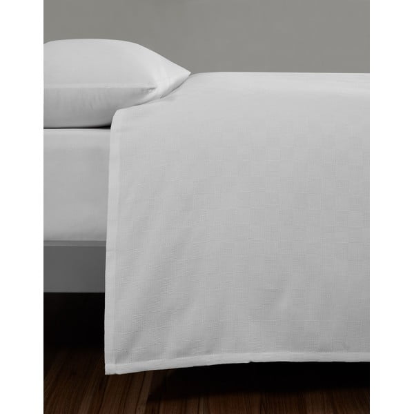 Copriletto in cotone bianco per letto matrimoniale 200x230 cm Plain - Mijolnir-image-3