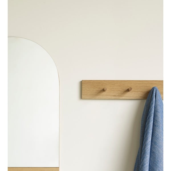 Attaccapanni in legno di quercia naturale Folk - Hübsch-image-1