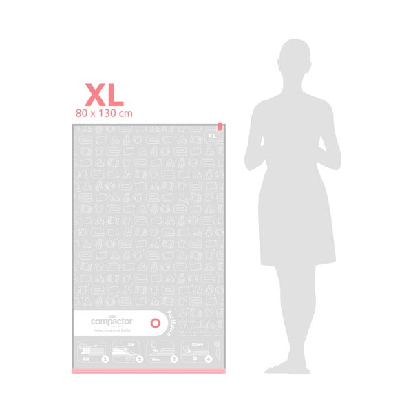 Sacchetti per il vuoto in set da 3 pezzi Vacuum XL - Compactor-image-3