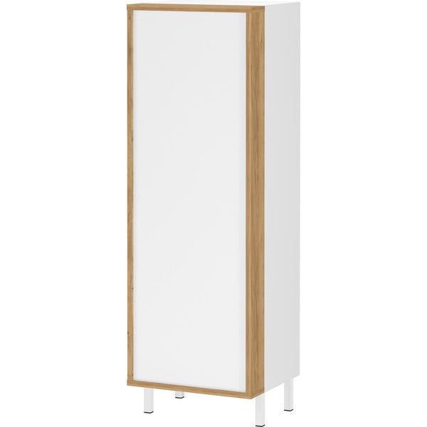 Mobile per bagno bianco alto e stretto 39x120 cm Topeka – Germania-image-2