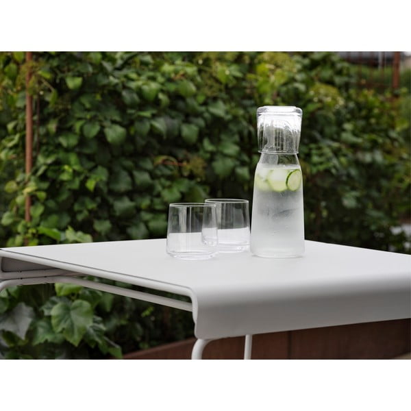 Tavolo da pranzo in metallo bianco 58x75 cm A-Café - Zone-image-1