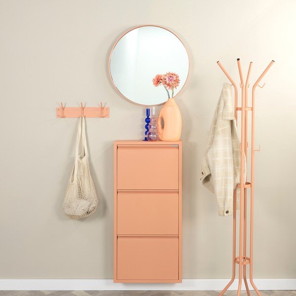 Attaccapanni da parete color salmone in metallo 40 cm Fusion – Spinder Design-image-1
