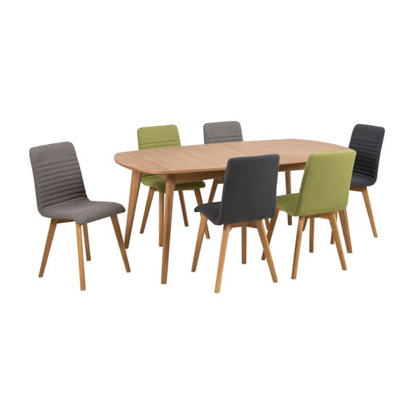 Set di 2 sedie da pranzo grigio chiaro Arosa - Actona-image-3