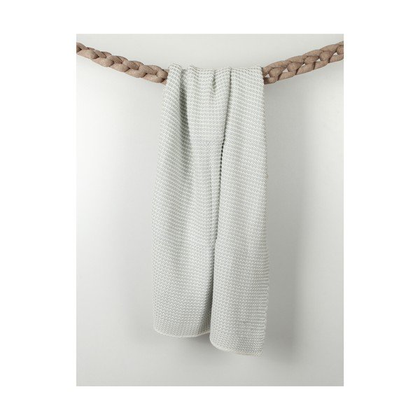 Coperta per neonati in cotone grigio chiaro Lucky 90 x 90 cm - Homemania Decor-image-1