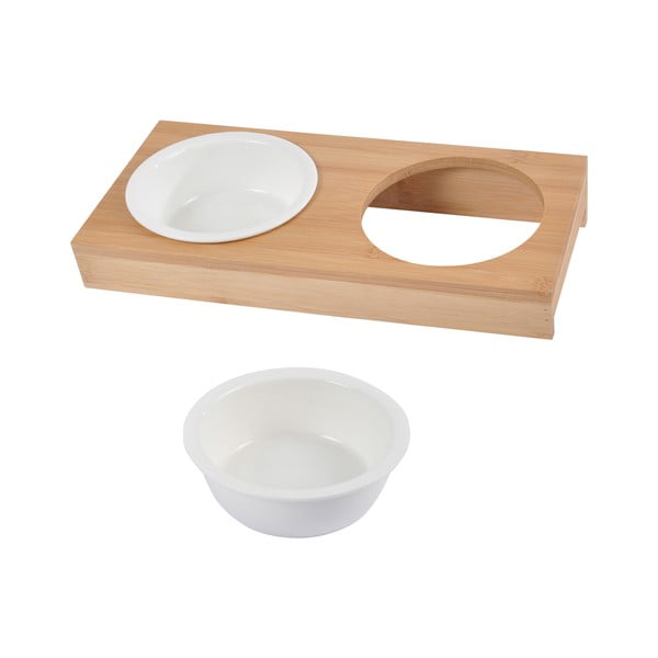 Set di ciotole in ceramica con base per cani ø 12 cm - Love Story-image-1