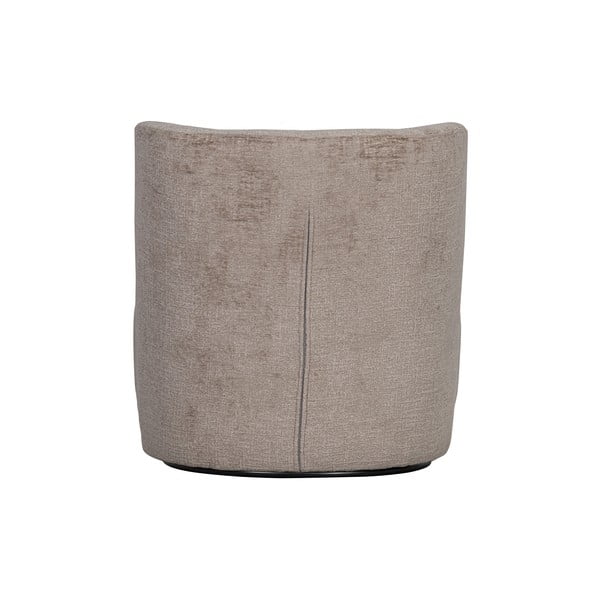 Poltrona in velluto marrone chiaro Atty - WOOOD-image-4