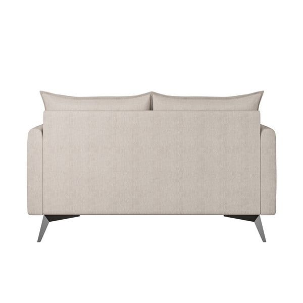 Divano beige 138 cm Juli Bis - Ropez-image-2