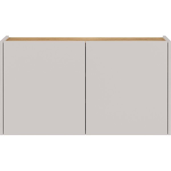 Armadietto color crema con effetto rovere da appendere 93x52x29 cm Libbiano – Germania-image-2